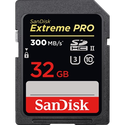 SanDisk ExtremePro SDHC 32GB 300MB/sek