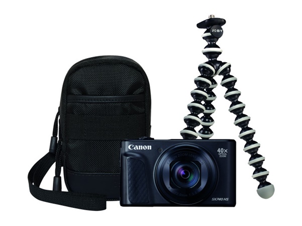 Canon PowerShot SX740 HS schwarz Travel Kit
