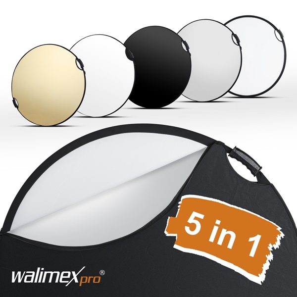 Walimex pro 5in1 Faltreflektor wavy comfort Ø107cm