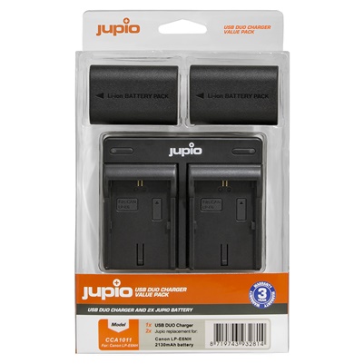 CCA1011 2x Jupio LP-E6NH + USB Dual-Charger