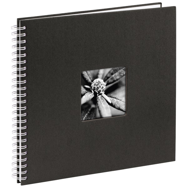 Hama Spiral-Album "Fine Art", 36x32 cm, 50 weiße Seiten, Schwarz
