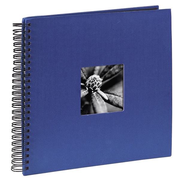 Hama Spiral-Album "Fine Art", 36 x 32 cm, 50 schwarze Seiten, Blau