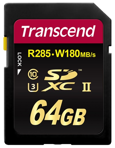 Transcend 64GB SDXC-Karte 700S UHS-II U3 Class10 285/180MB/s