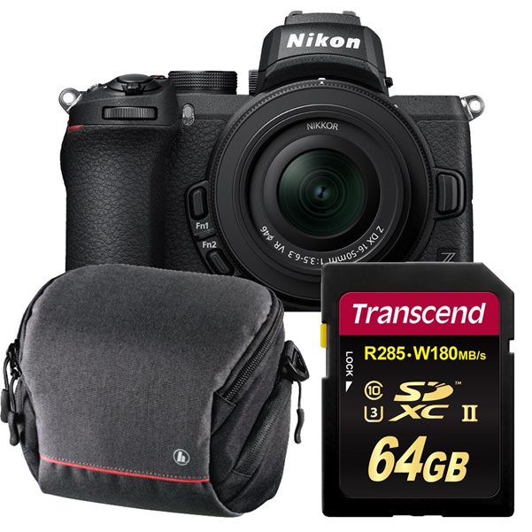 Nikon Z50 + Z DX 16-50mm/3,5-6,3 VR Starter-Set inkl. Tasche + 64GB  | Preis nach 100€ Sofortrabatt