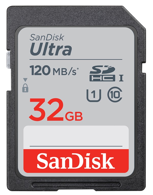 SanDisk 32GB SDHC Ultra UHS-I U1 Class10 120 MB/s