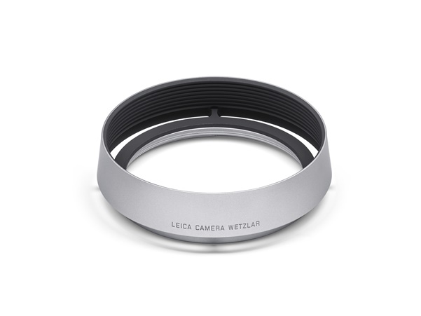 Leica Gegenlichtblende , rund, Aluminium , silber eloxiert