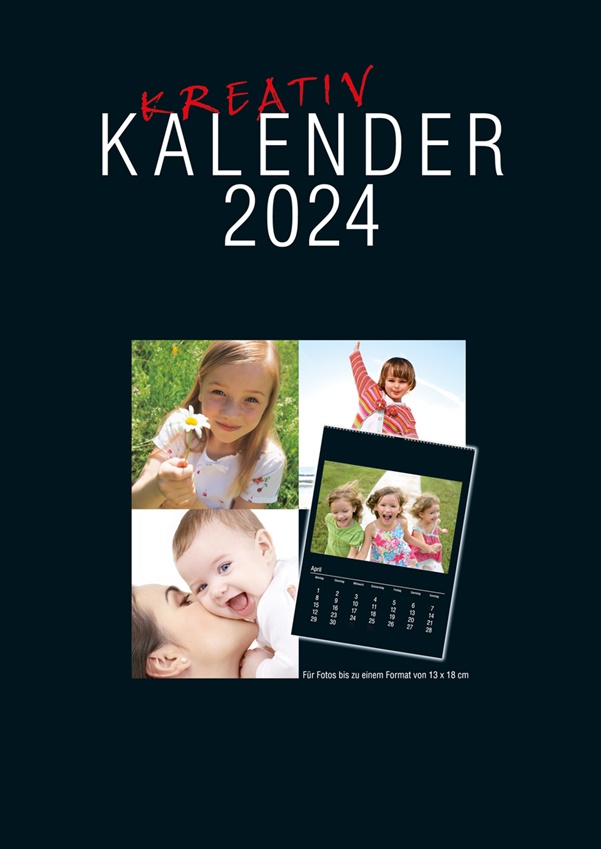 Kreativ Kalender 2024 für Bilder bis 13x18 cm
