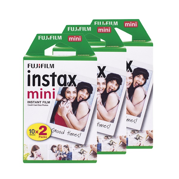 Fujifilm 3x Instax Mini Doppelpack Sofortbildfilme (60 Aufnahmen)
