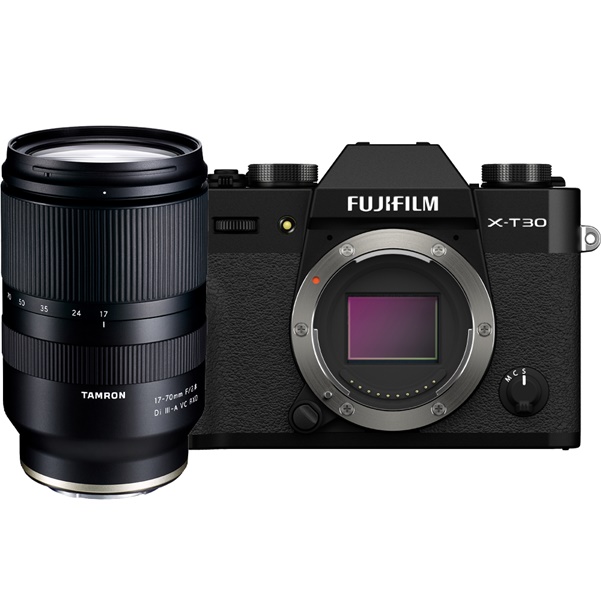 Fujifilm X-T30 II schwarz + Tamron 17-70mm/2,8 Di III-A VC RXD