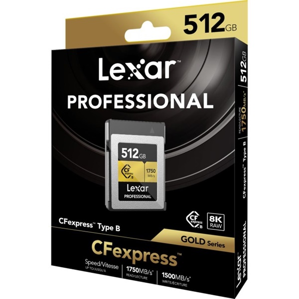 Lexar CFexpress Pro Type B Gold Series 512GB , R1750/W1500MB/s